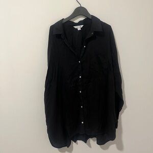Old Navy Black Boyfriend Shirt